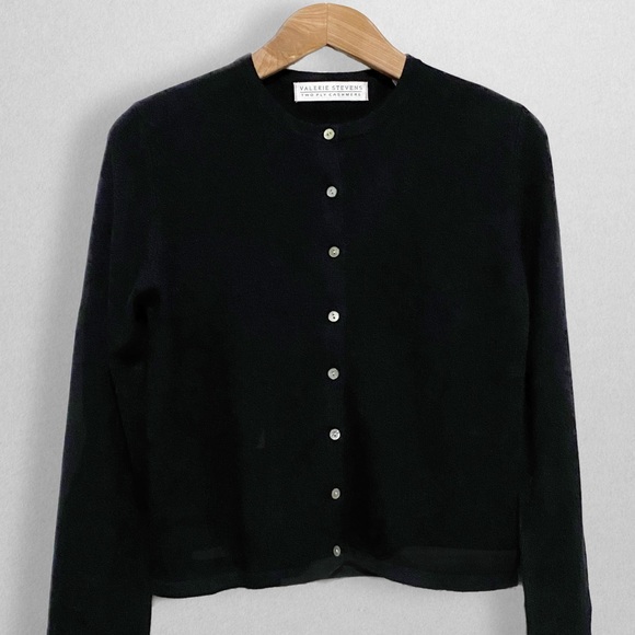 Valerie Stevens Sweaters - Vintage 2-Ply Cashmere Cardigan by Valerie Stevens Women’s Size Small NEW